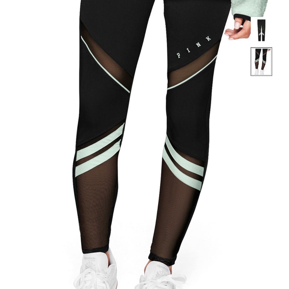 ❤️Pink Ultimate Fleece Lined Mesh Leggings❤️